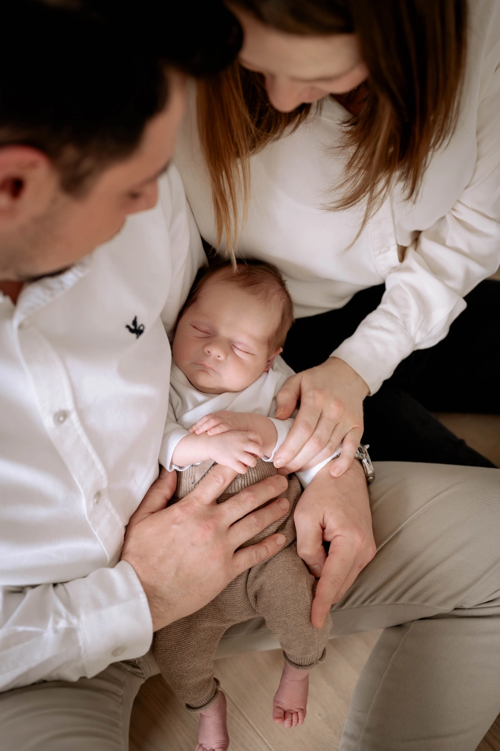 Neugeborenenfotografie, Paar und Baby von Jana Fahrner Photography